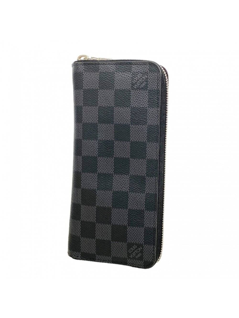 Louis Vuitton Wallet Damier Graphite Zippy Vertical Gray Black
